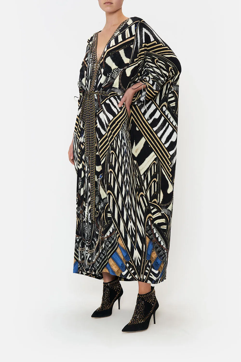 DRAWSTRING SLEEVE JERSEY DRESS KNIGHT OF THE WILD sold by Camilla product image thumbnail 4