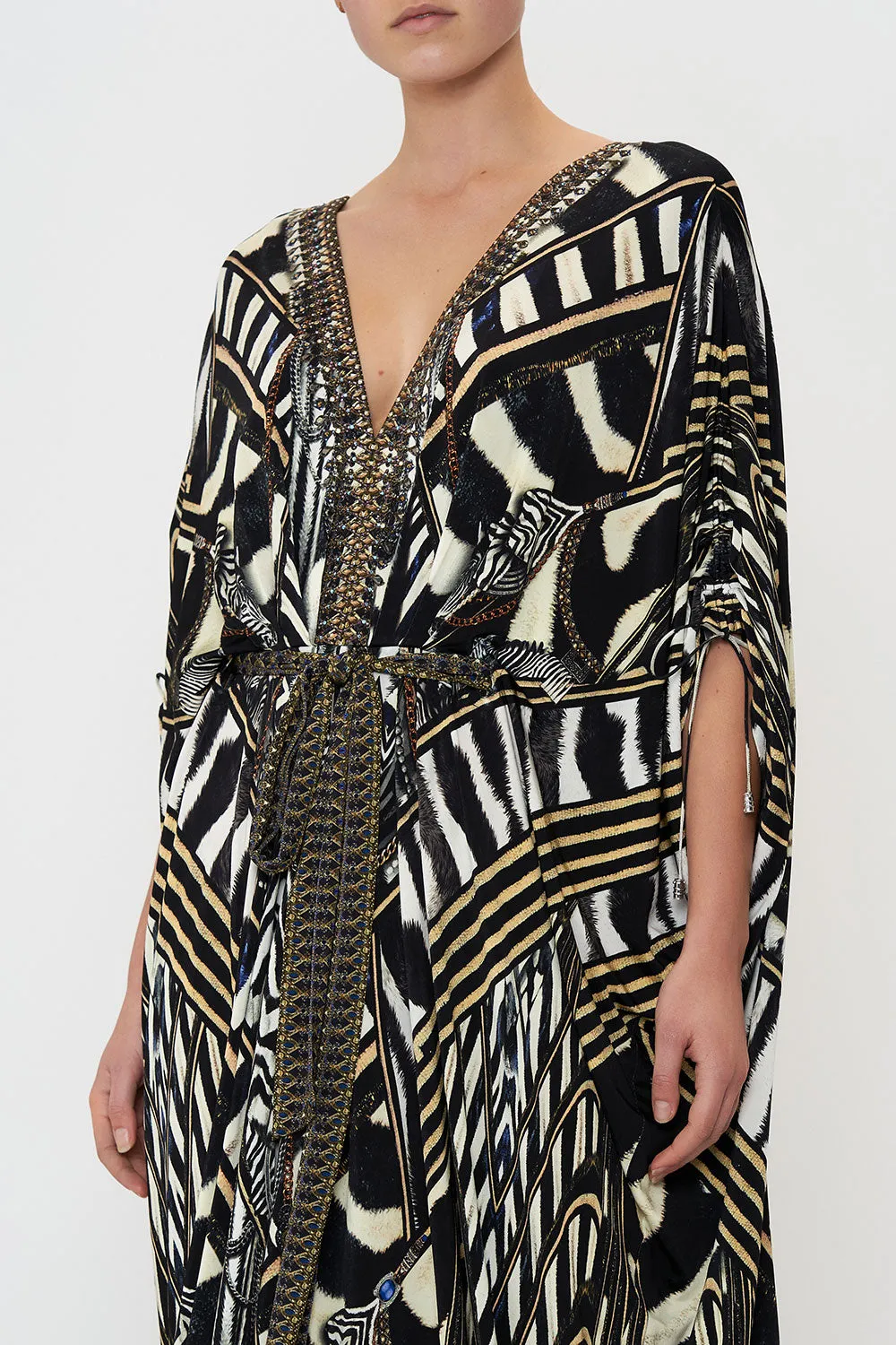 DRAWSTRING SLEEVE JERSEY DRESS KNIGHT OF THE WILD sold by Camilla product image thumbnail 5