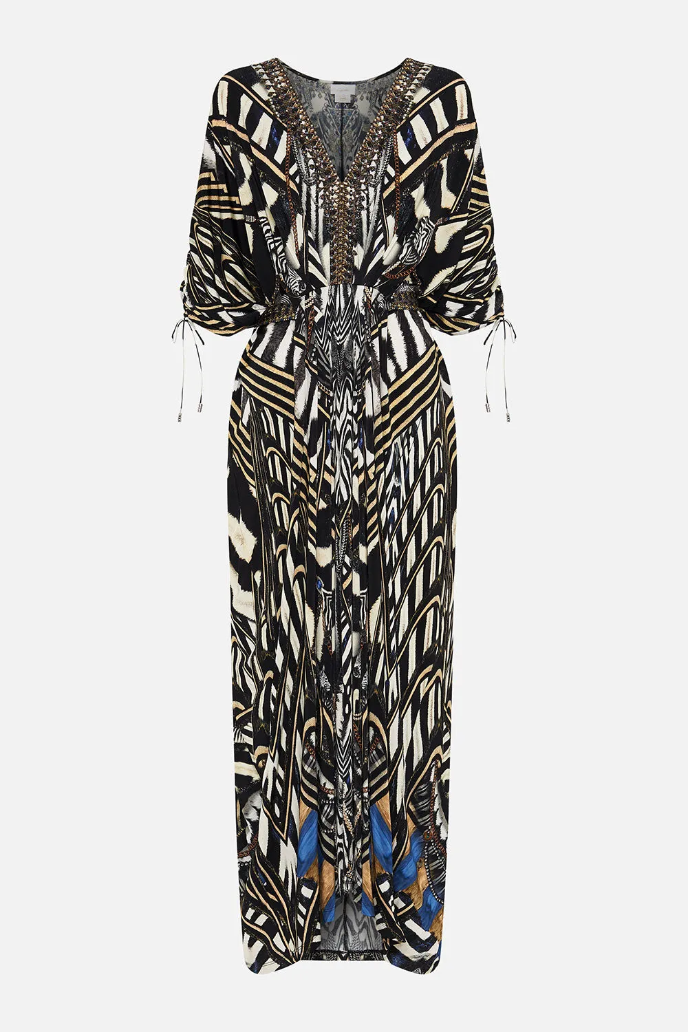 DRAWSTRING SLEEVE JERSEY DRESS KNIGHT OF THE WILD sold by Camilla product image thumbnail 3