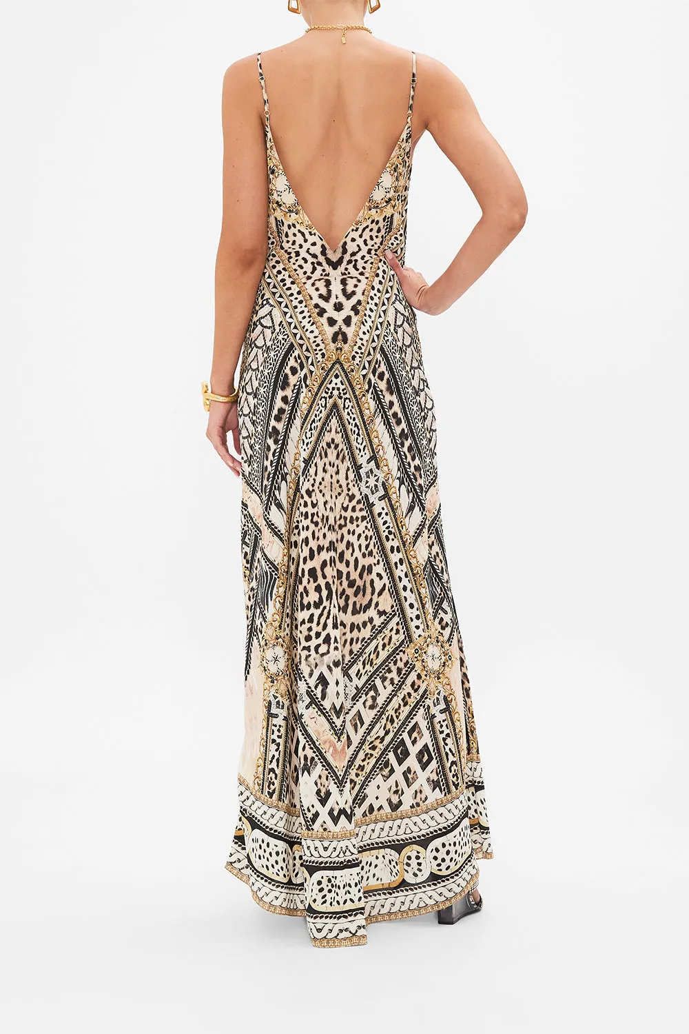 V NECK FULL LENGTH BIAS SLIP DRESS MOSAIC MUSE sold by Camilla product image thumbnail 2