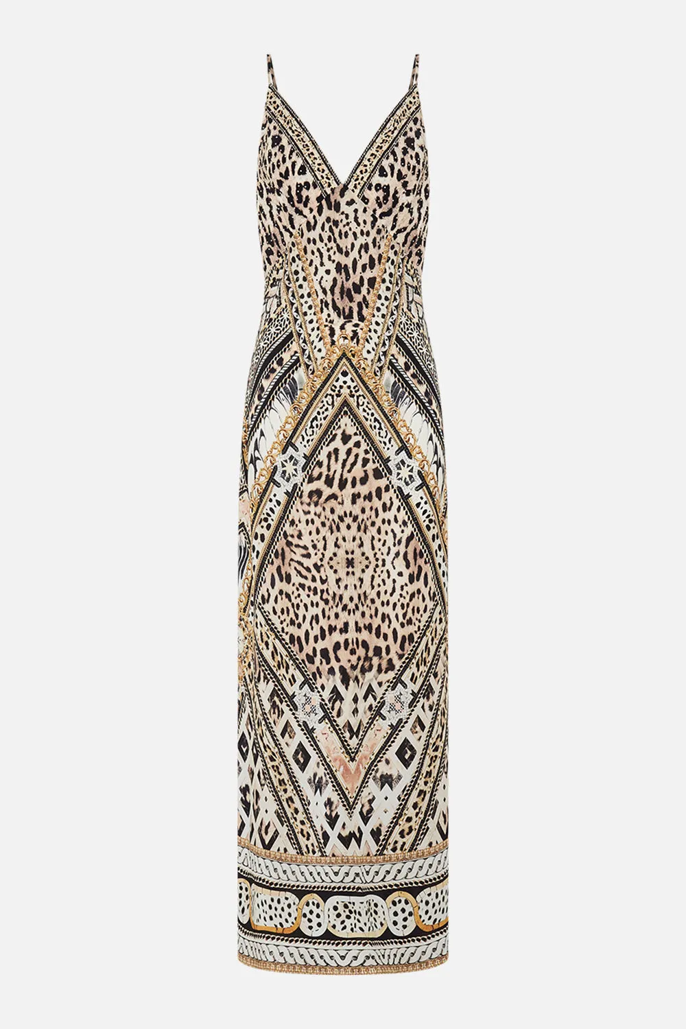 V NECK FULL LENGTH BIAS SLIP DRESS MOSAIC MUSE sold by Camilla product image thumbnail 3