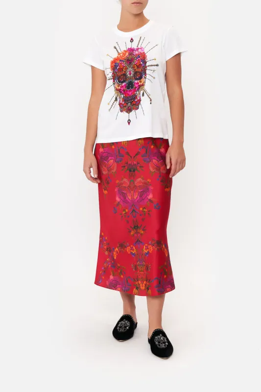 SLIM FIT ROUND NECK T-SHIRT REIGN OF ROSES sold by Camilla