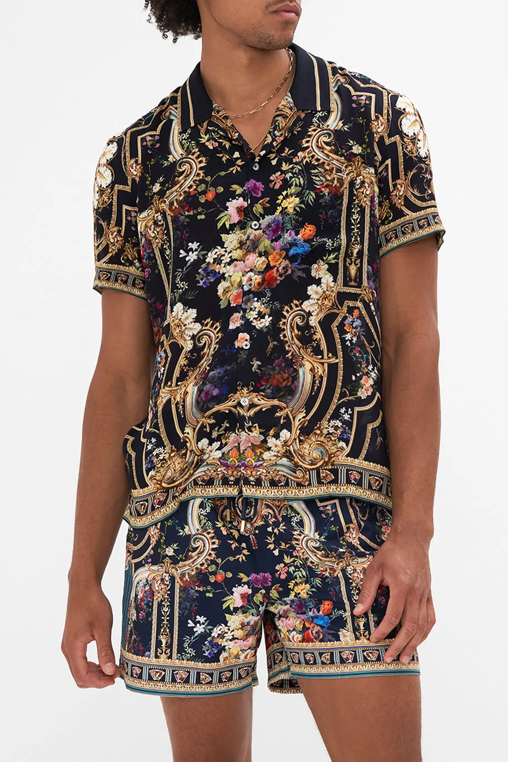 SHORT SLEEVE CAMP COLLARED SHIRT PLAY YOUR CARDS RIGHT sold by Camilla product image thumbnail 5