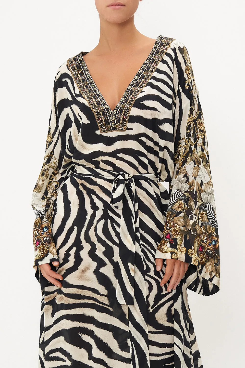 DEEP V KAFTAN WITH SLEEVE TABS EARN YOUR STRIPES sold by Camilla product image thumbnail 5