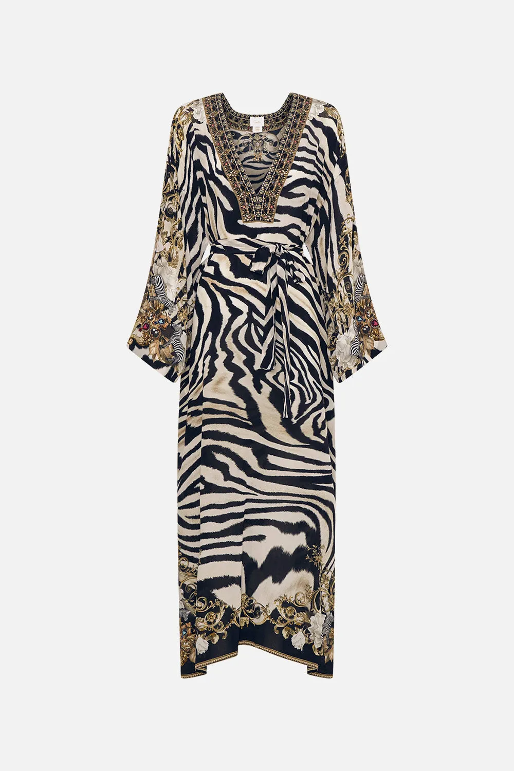 DEEP V KAFTAN WITH SLEEVE TABS EARN YOUR STRIPES sold by Camilla product image thumbnail 3