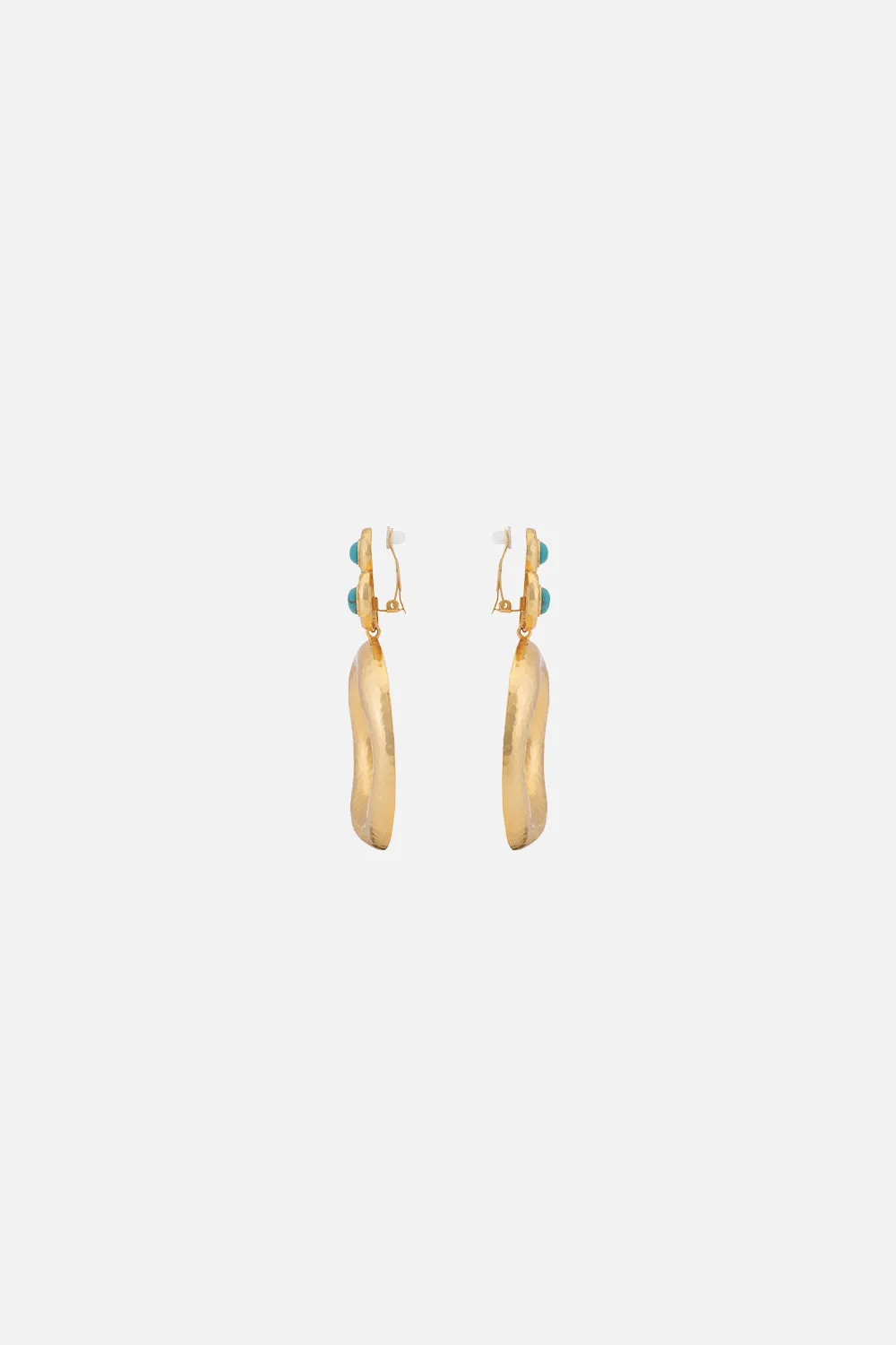 CARLINA GOLDEN TURQUOISE EARRINGS MULTI sold by Camilla product image thumbnail 3