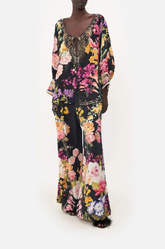 RAGLAN SLEEVE BUTTON UP TOP LIBERTINE LADY sold by Camilla