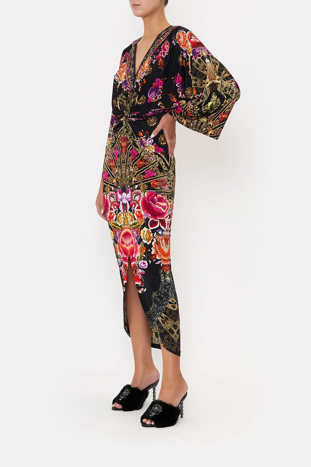 LONG SPLIT FRONT TWIST DRESS DANCE WITH DUENDE sold by Camilla product image thumbnail 4