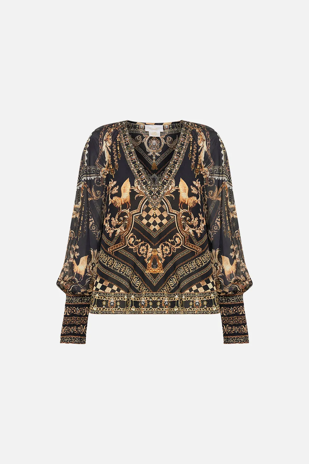 SHIRRED CUFF BLOUSE DUOMO DYNASTY sold by Camilla product image thumbnail 3