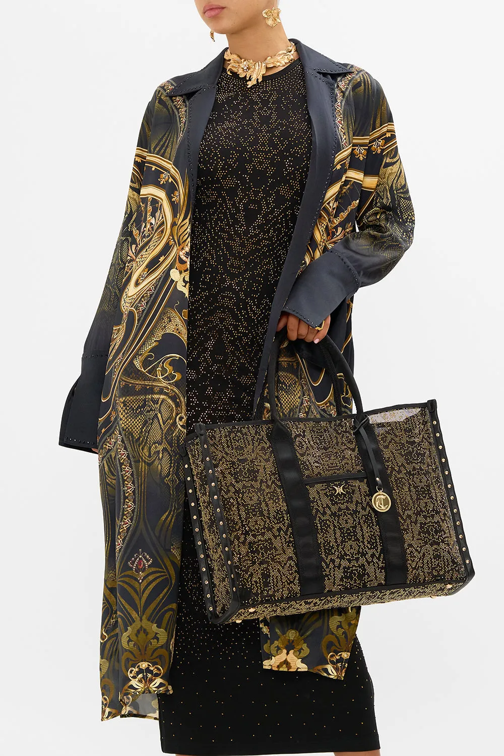 RECTANGLE TOTE SOLID BLACK sold by Camilla product image thumbnail 5