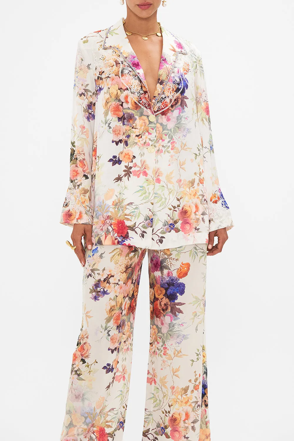 SINGLE BREASTED JACKET FRIENDS WITH FRESCOS sold by Camilla product image thumbnail 5