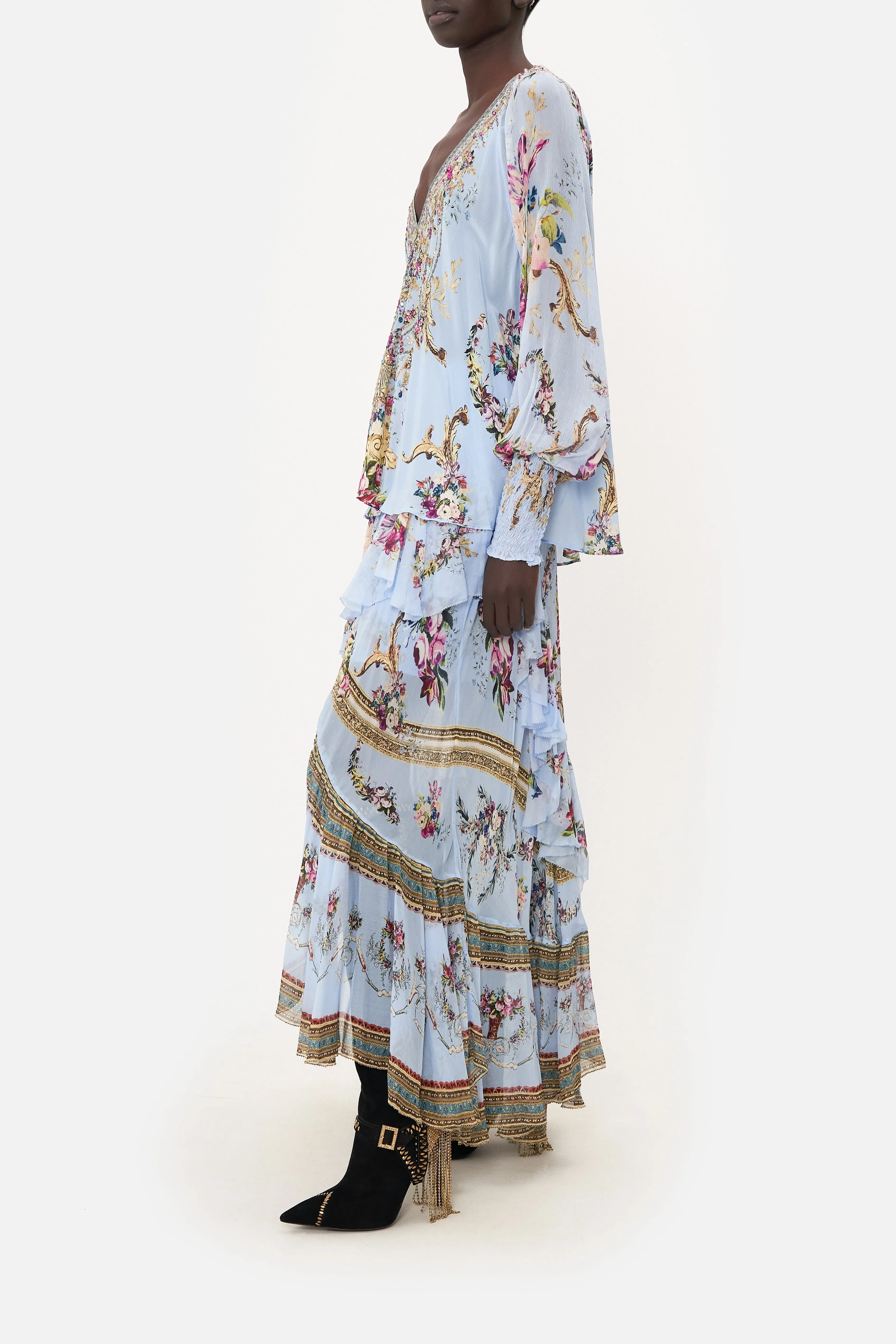 SHIRRED CUFF BLOUSE FLORAFUL sold by Camilla product image thumbnail 4