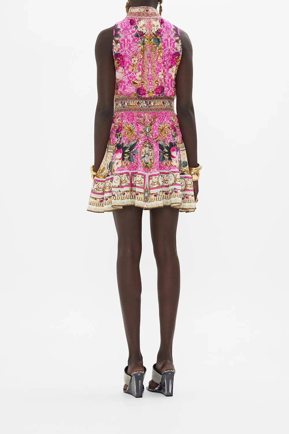 HIGH NECK SLEEVELESS MINI DRESS CALL OF THE CANAL sold by Camilla product image thumbnail 2