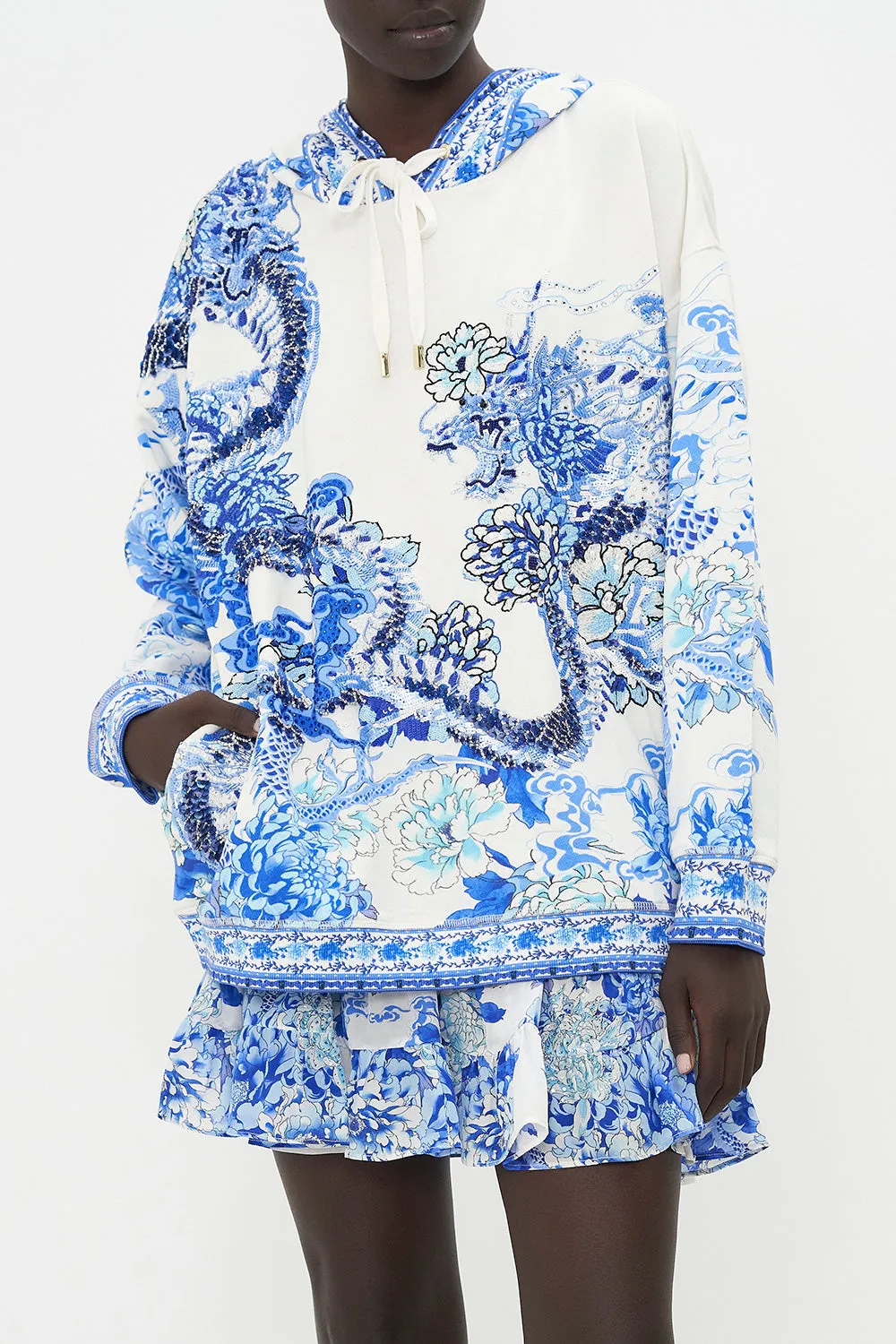 HOODY WITH POCKETS HEART OF A DRAGON sold by Camilla product image thumbnail 5