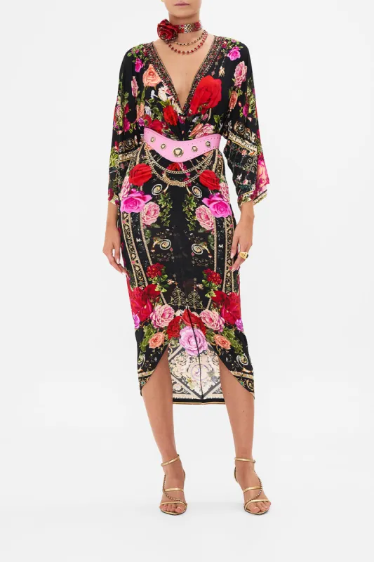 LONG SPLIT FRONT TWIST DRESS RESERVATION FOR LOVE sold by Camilla