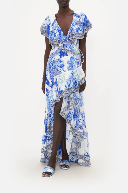 FRILL SLEEVE LONG DRESS HEART OF A DRAGON sold by Camilla