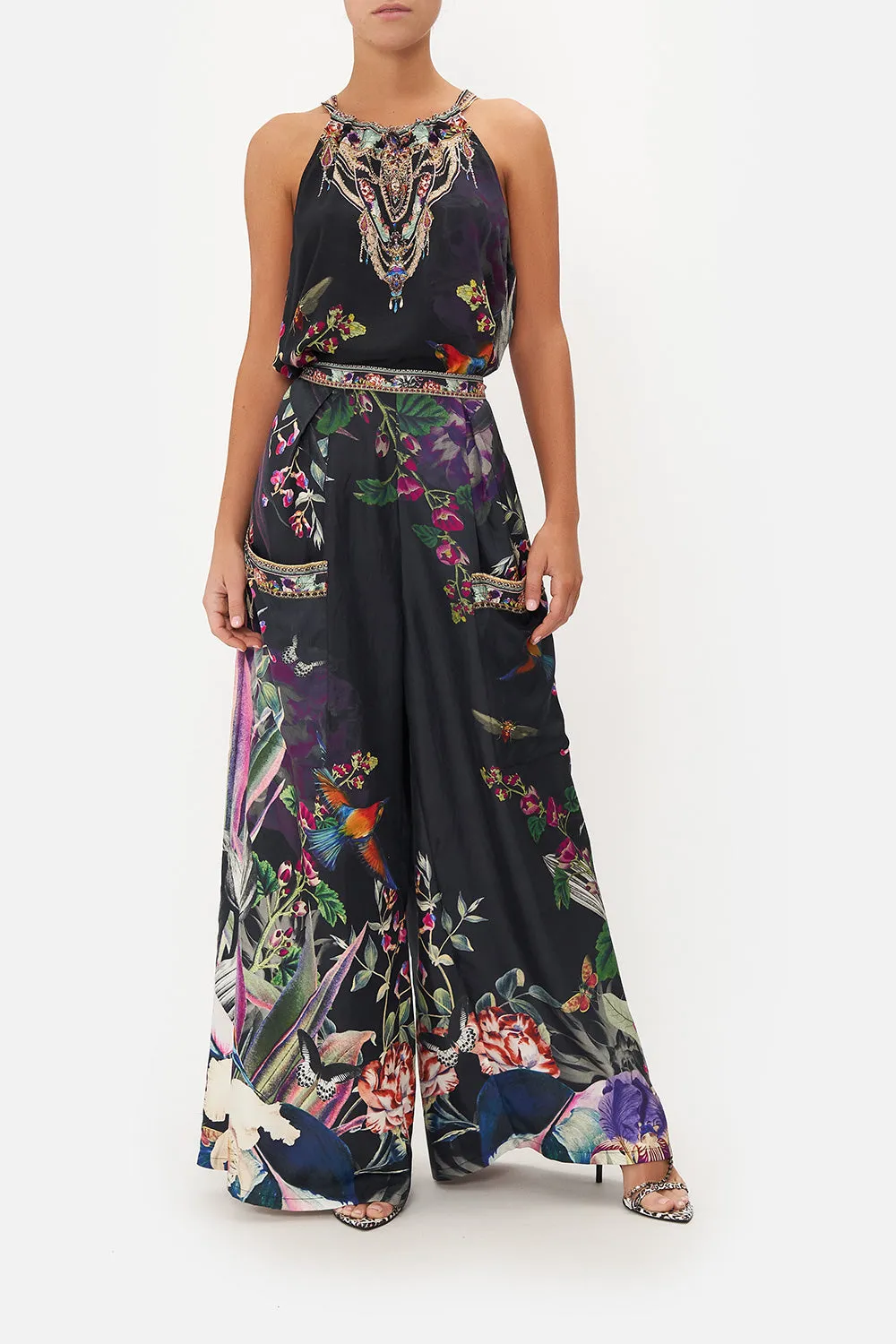 WIDE LEG TROUSER WITH FRONT POCKETS PARADISO PLACE sold by Camilla