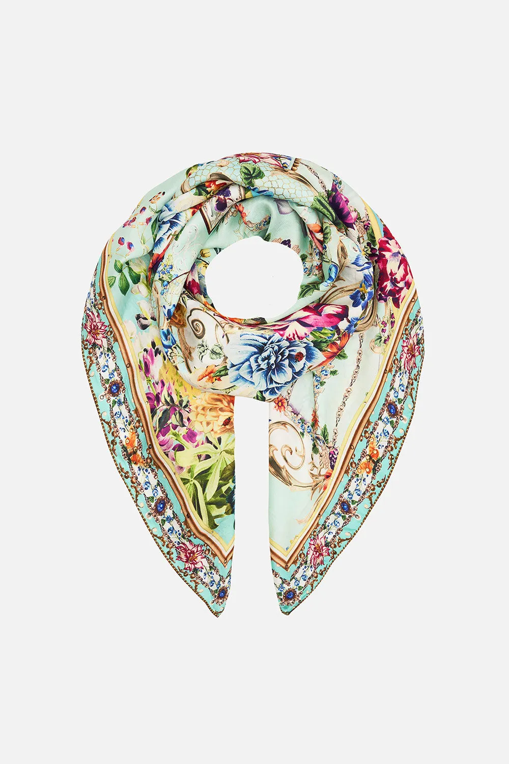 LARGE SQUARE SCARF HONEY HONEY sold by Camilla