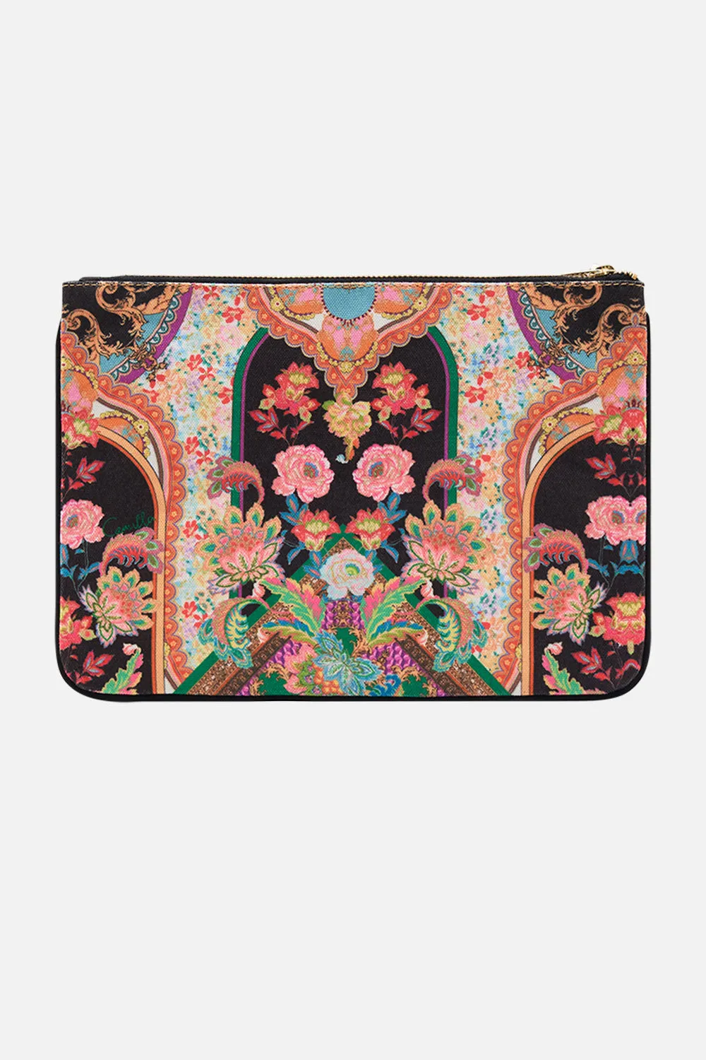 SMALL CANVAS CLUTCH SUNDOWNERS IN SICILY sold by Camilla product image thumbnail 2