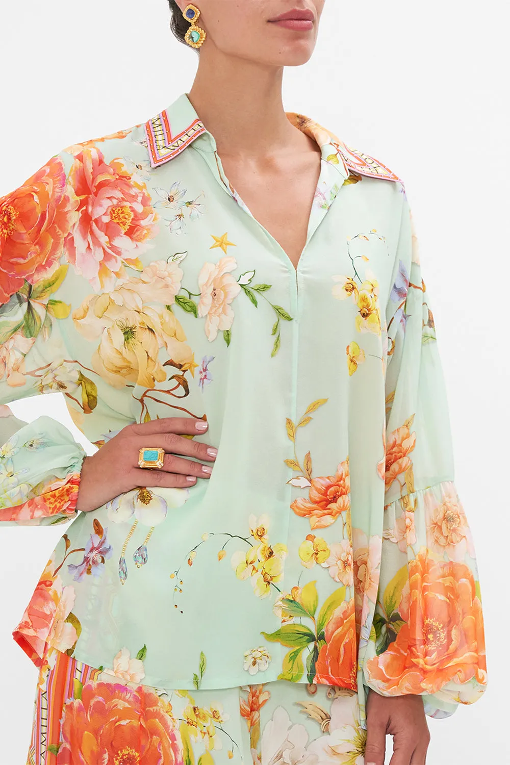 VINTAGE COLLAR BLOUSE TALK THE WALK sold by Camilla product image thumbnail 5