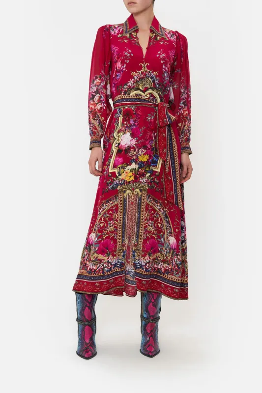 CURVED COLLAR SHIRT DRESS BOHEME BLOOMS sold by Camilla