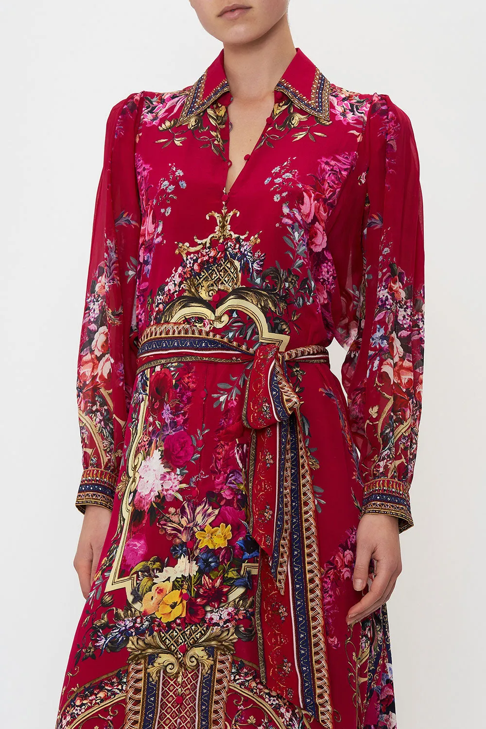 CURVED COLLAR SHIRT DRESS BOHEME BLOOMS sold by Camilla product image thumbnail 5