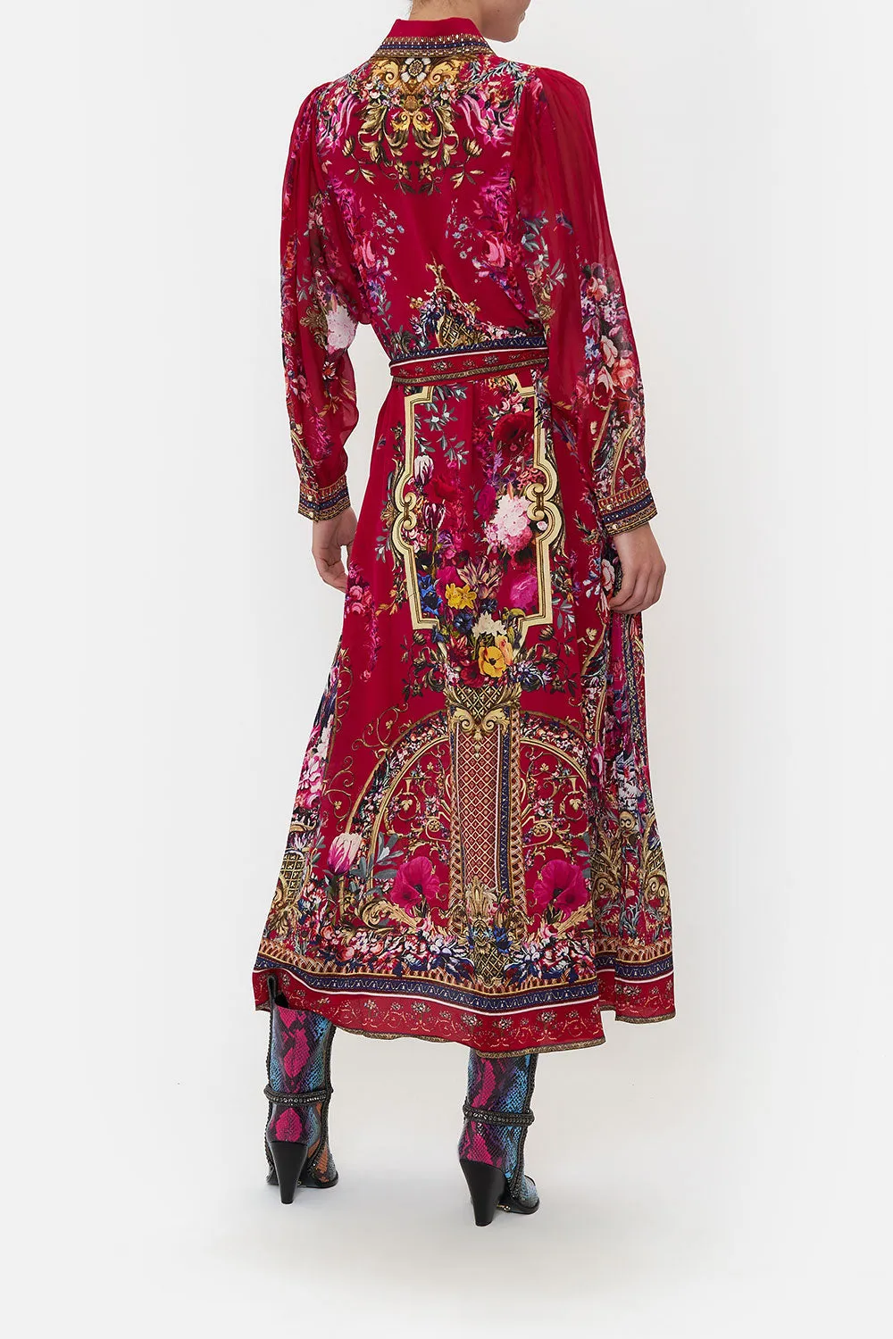 CURVED COLLAR SHIRT DRESS BOHEME BLOOMS sold by Camilla product image thumbnail 2