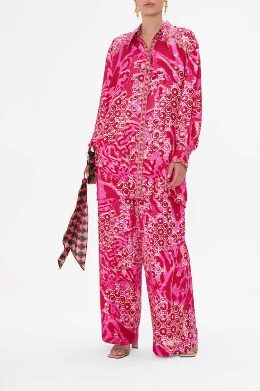 LONG LINE SHIRT WITH YOKE AND BUTTON DETAIL SONG OF SACRIFICE sold by Camilla