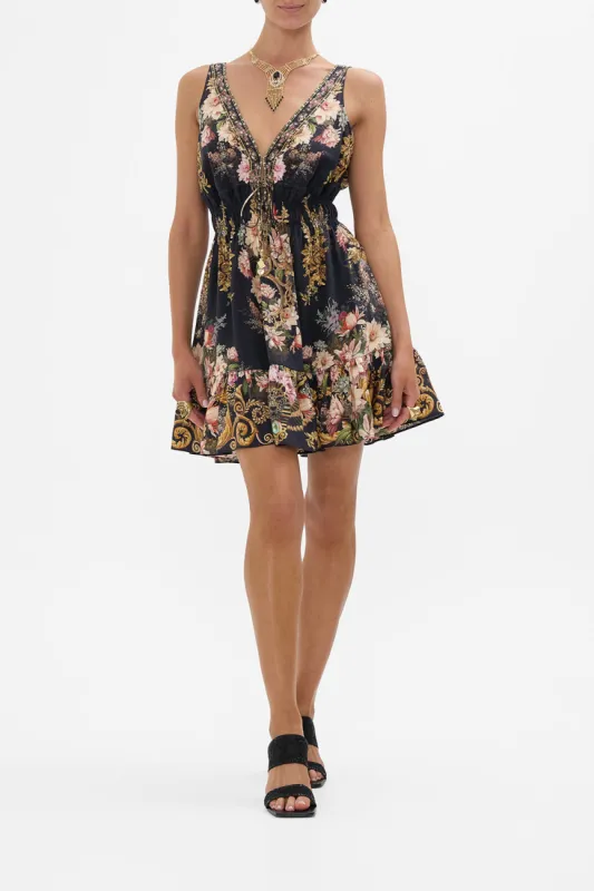 SHIRRED WAIST DETAIL MINI DRESS DYNASTY DAZE sold by Camilla