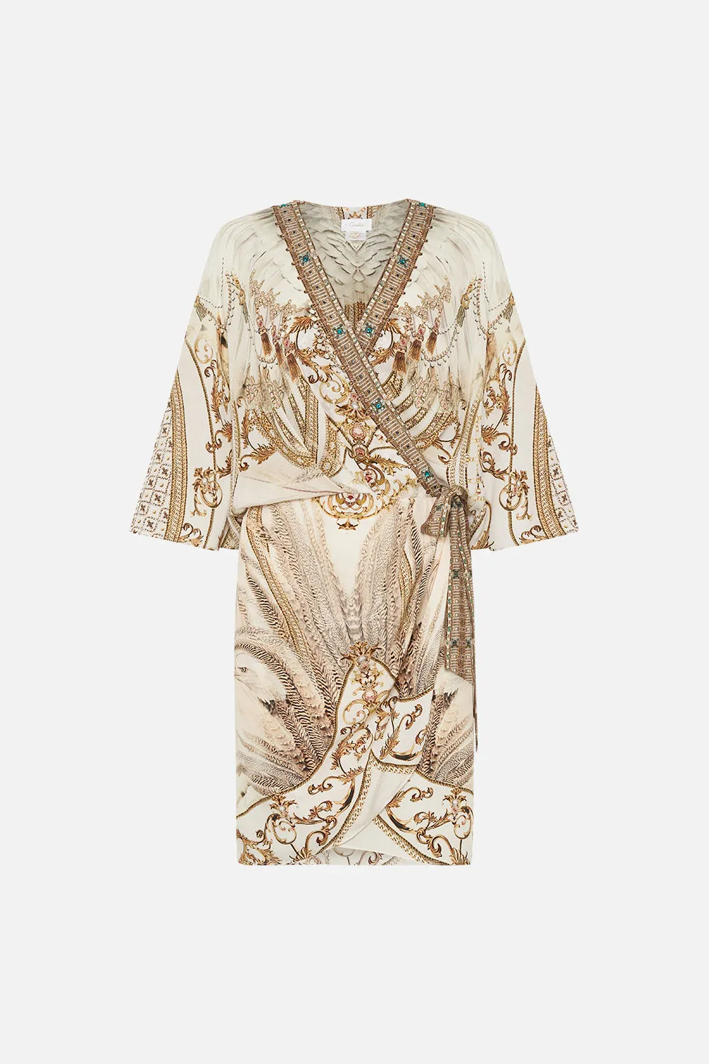 DRAPED FRONT WRAP DRESS SOAR LIKE AN EAGLE sold by Camilla product image thumbnail 3
