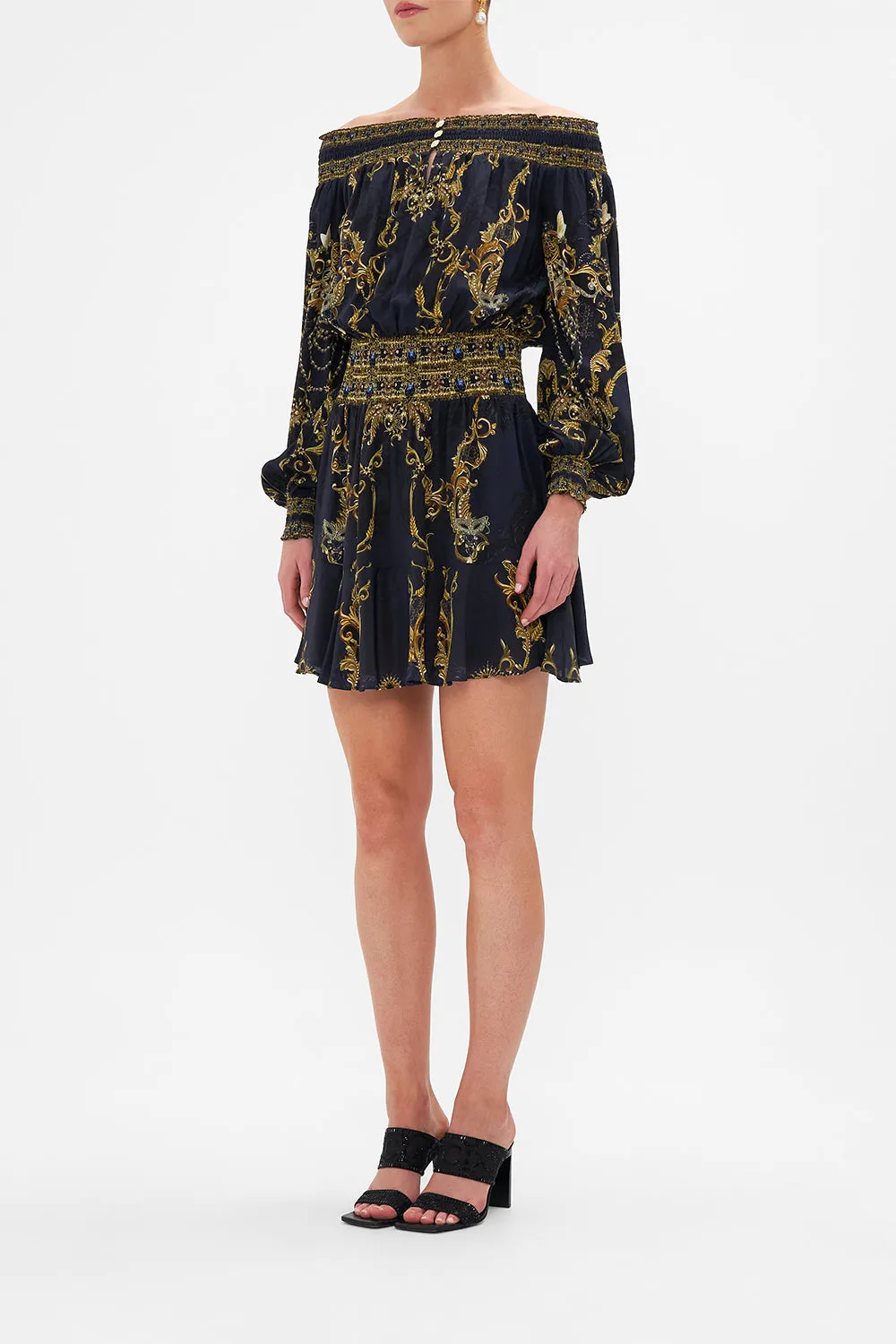 OFF SHOULDER SHORT DRESS MOONLIGHT MELODIES sold by Camilla product image thumbnail 3