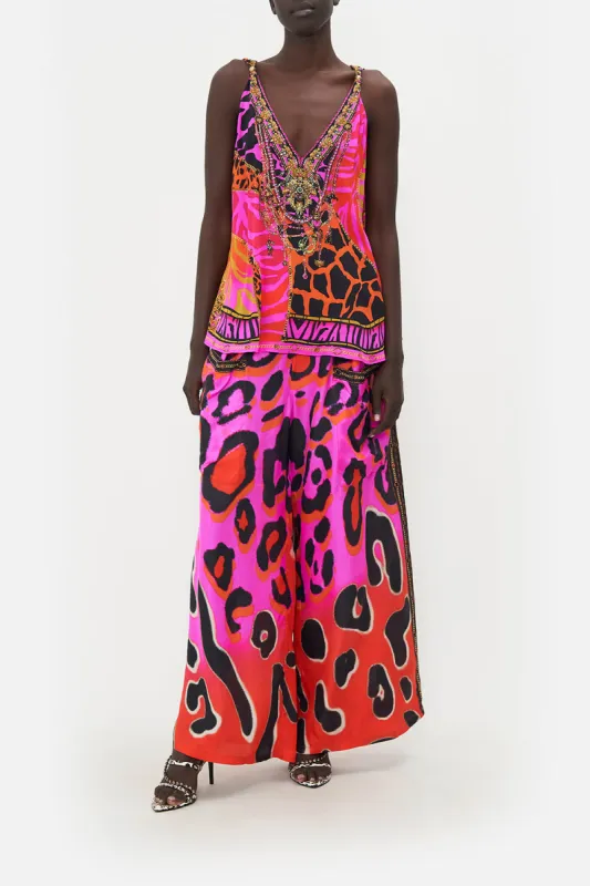 TANK TOP WITH STRAP BEAD DETAIL ALWAYS CHANGE YOUR SPOTS sold by Camilla