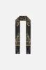 LONG SKINNY SCARF THE NIGHT IS NOIR sold by Camilla