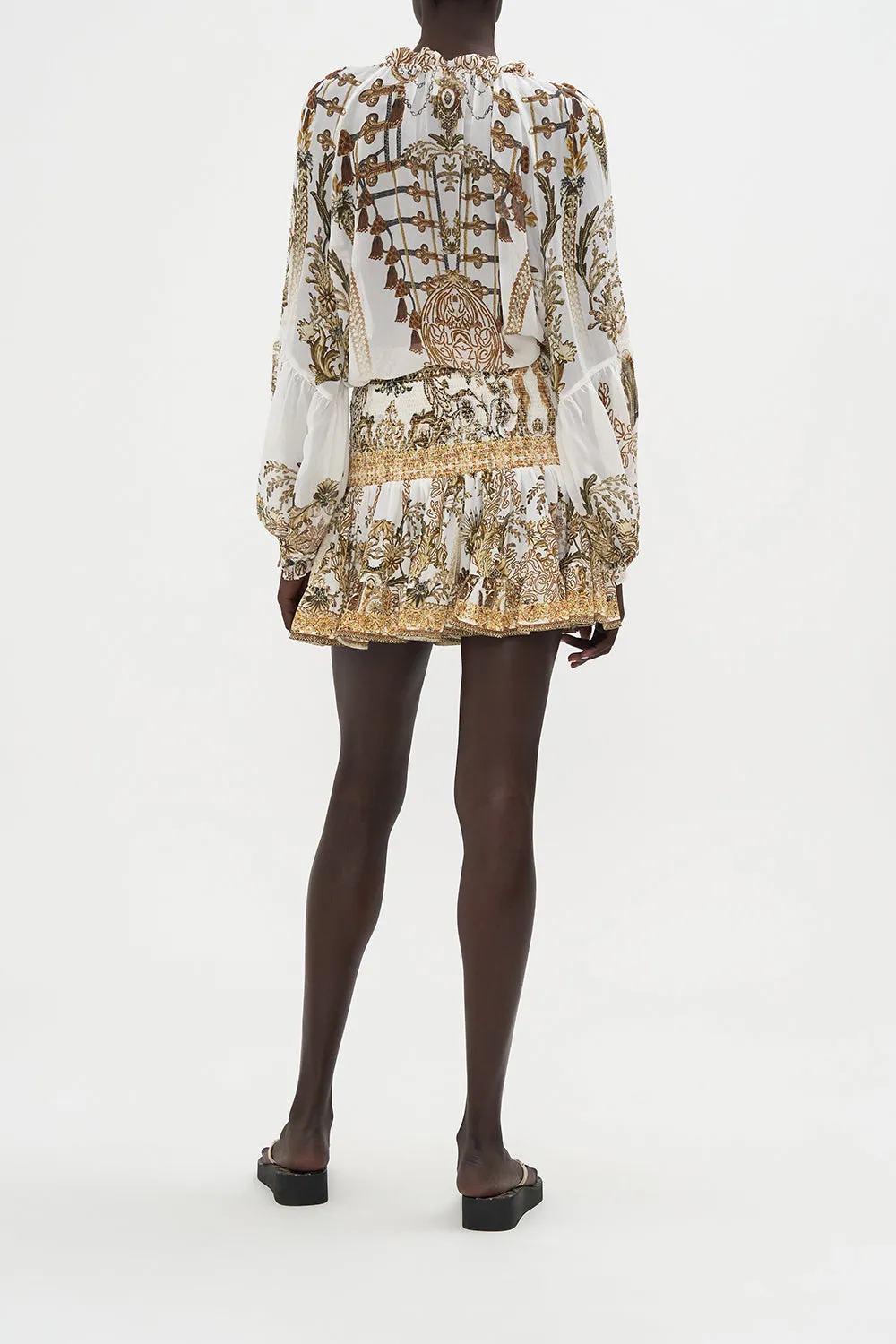 RAGLAN BLOUSE WITH CENTRE FRONT RUFFLE ROAD TO RICHESSE sold by Camilla product image thumbnail 2