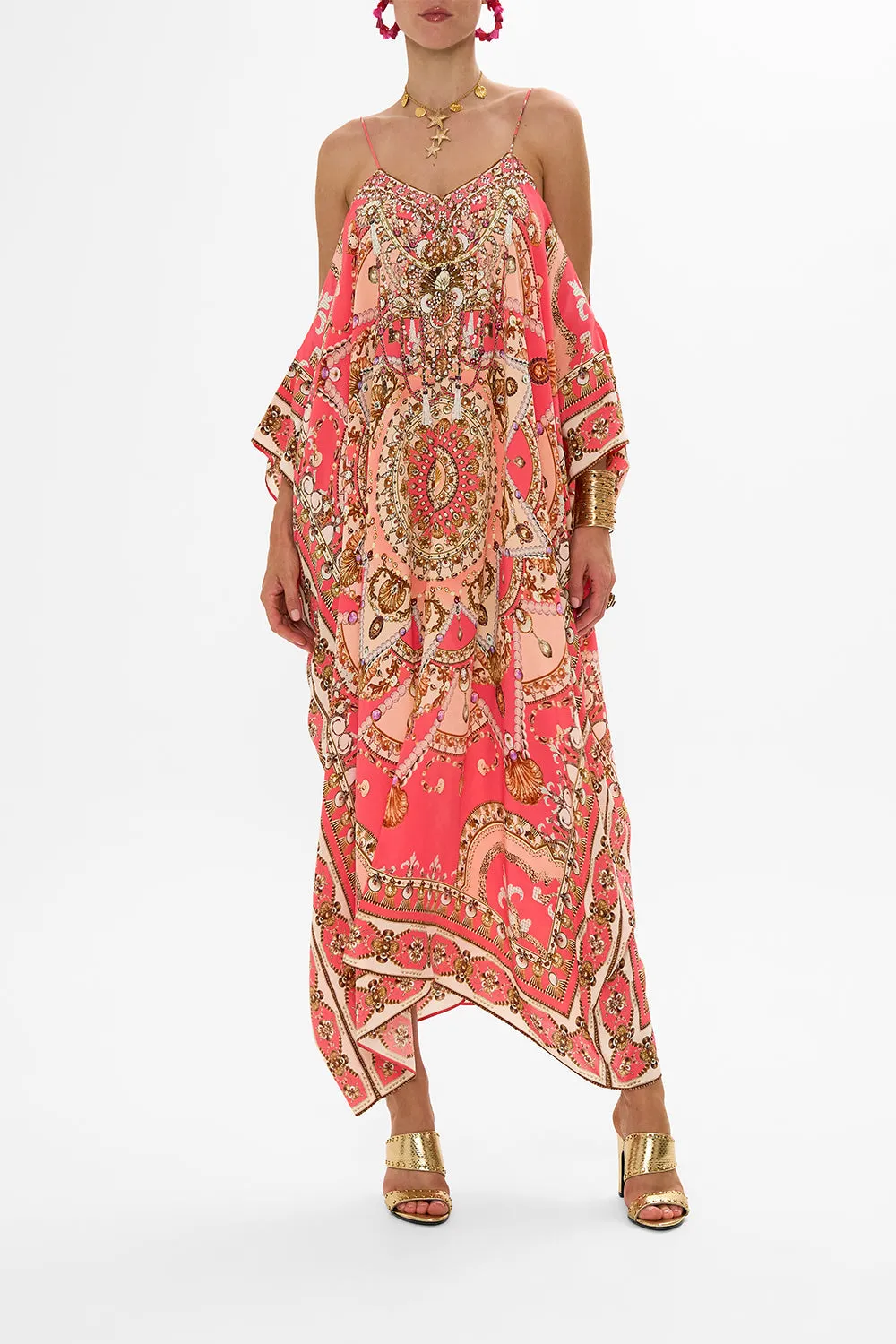 SHOESTRING STRAP KAFTAN SHELL GAMES sold by Camilla