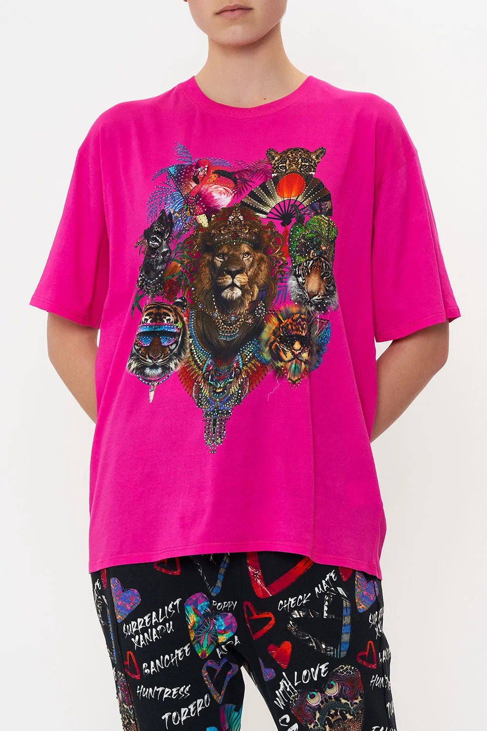 OVERSIZE BAND TEE WRITINGS ON THE WALL sold by Camilla product image thumbnail 5