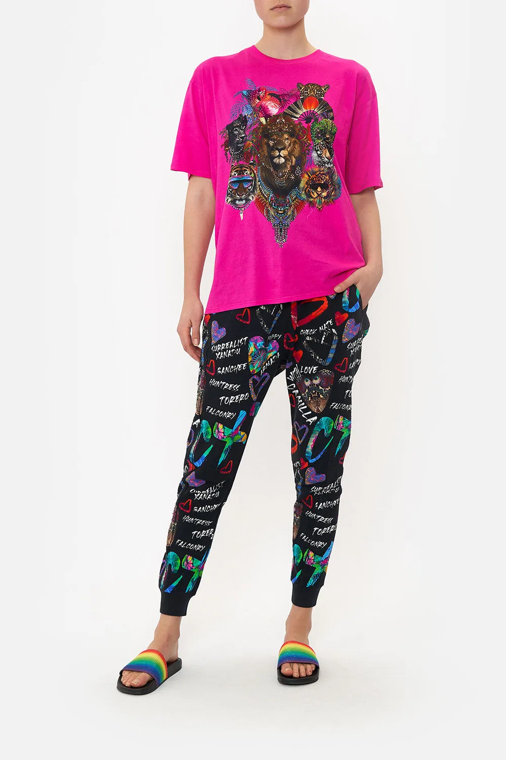 OVERSIZE BAND TEE WRITINGS ON THE WALL sold by Camilla