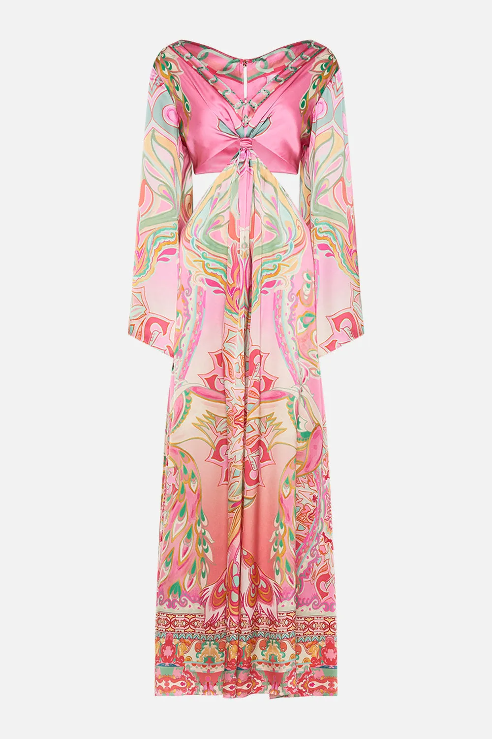 CUT OUT DRESS WITH KNOT FRONT TEA WITH TUSCHINSKI sold by Camilla product image thumbnail 3