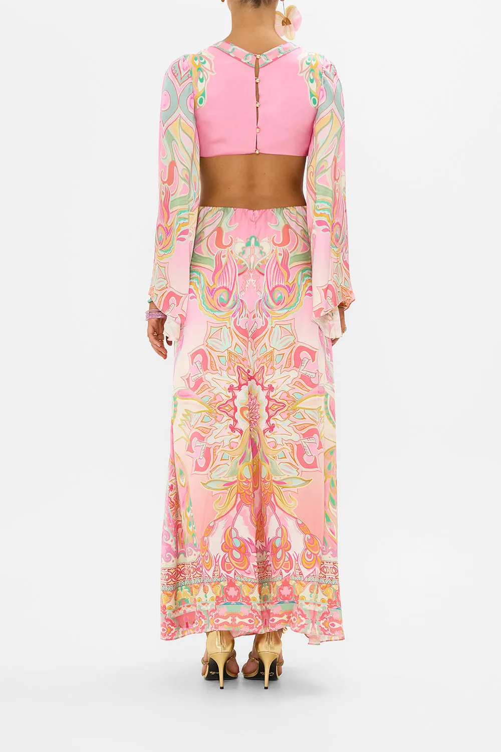 CUT OUT DRESS WITH KNOT FRONT TEA WITH TUSCHINSKI sold by Camilla product image thumbnail 2