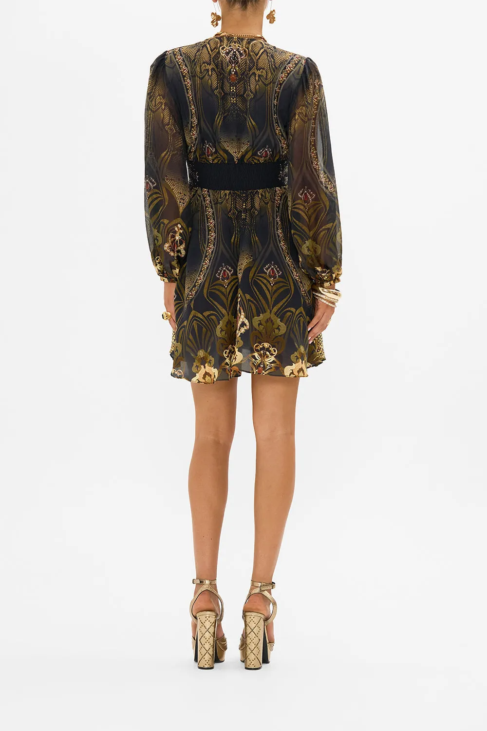 CURVED WAISTBAND SHORT DRESS NOUVEAU NOIR sold by Camilla product image thumbnail 2