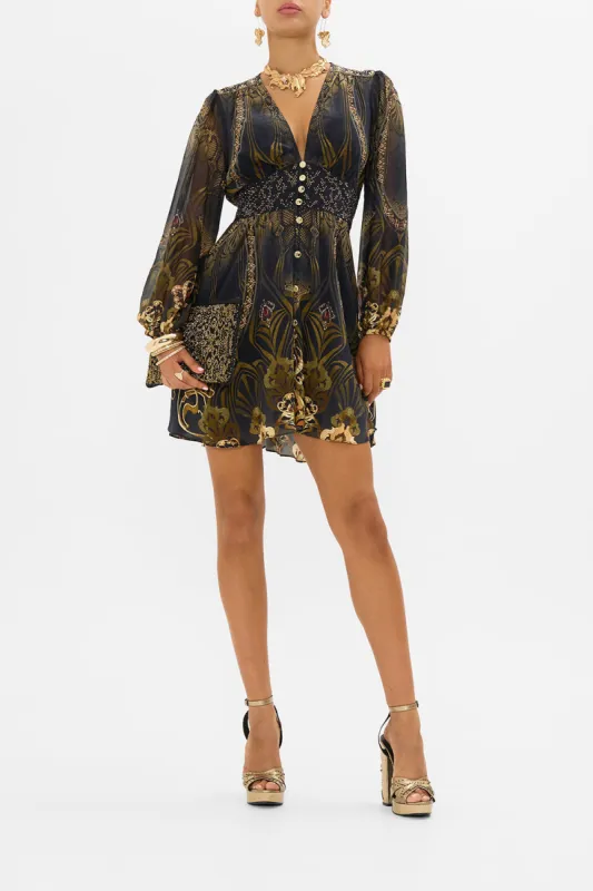CURVED WAISTBAND SHORT DRESS NOUVEAU NOIR sold by Camilla
