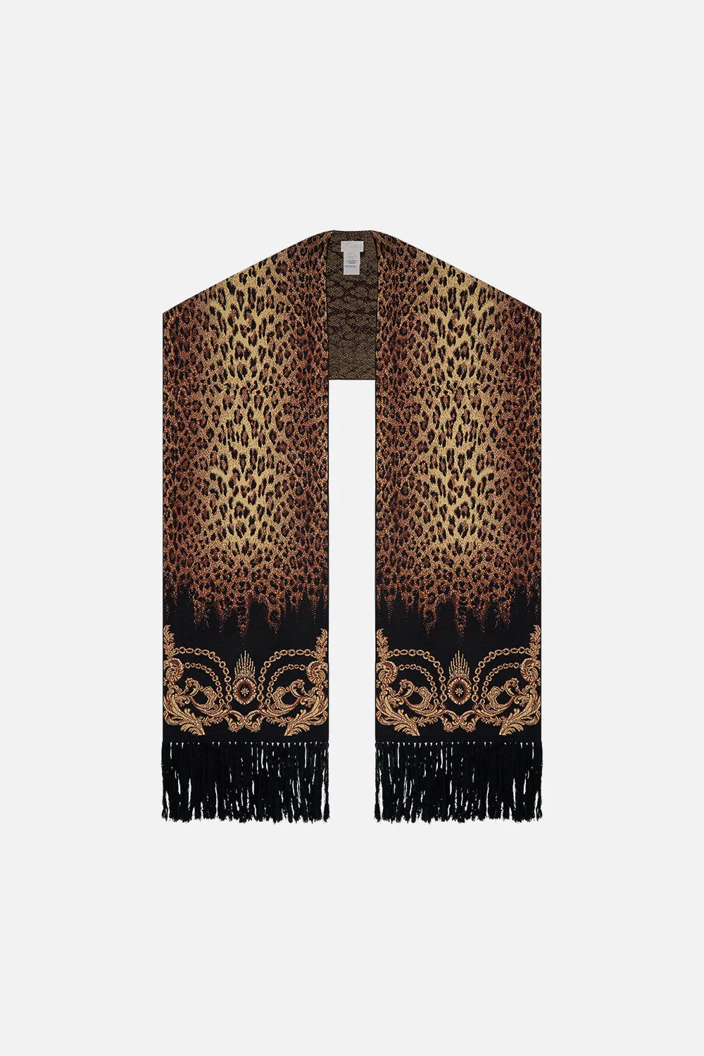 JACQUARD SCARF WITH FRINGING JUNGLE DREAMING sold by Camilla