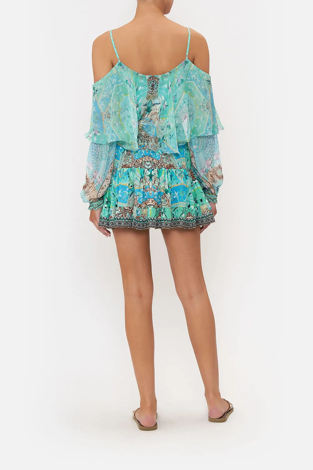 SHORT SHIRRED SKIRT TURN BACK TIME sold by Camilla product image thumbnail 2