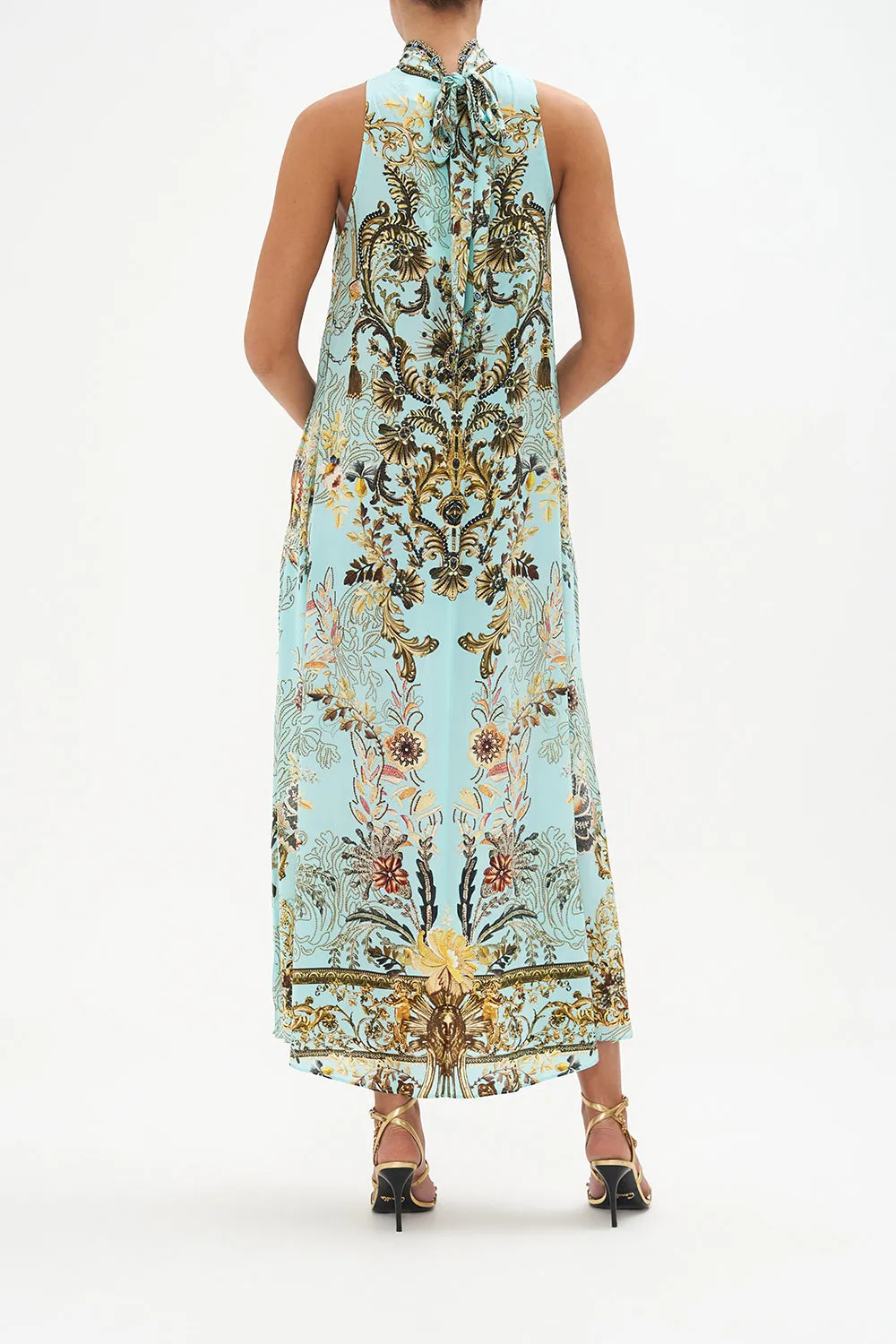 HIGH NECK DRESS WITH BACK NECK TIE ADIEU YESTERDAY sold by Camilla product image thumbnail 2