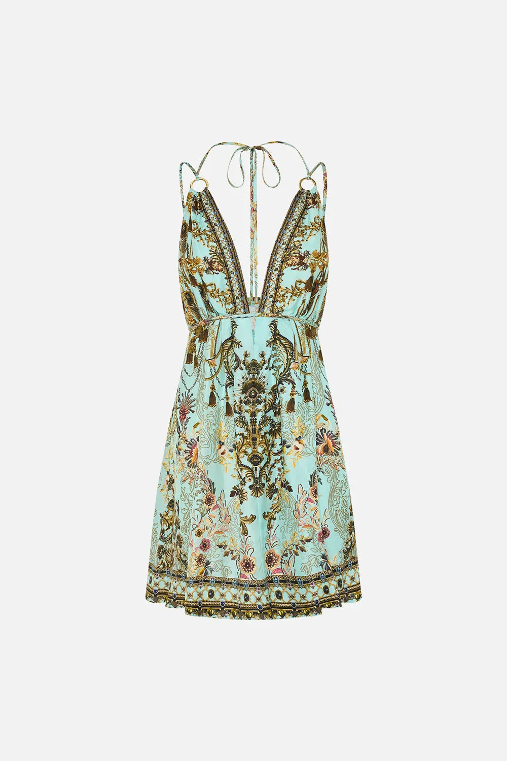 SHORT FLARED DRESS WITH HARDWARE ADIEU YESTERDAY sold by Camilla product image thumbnail 3