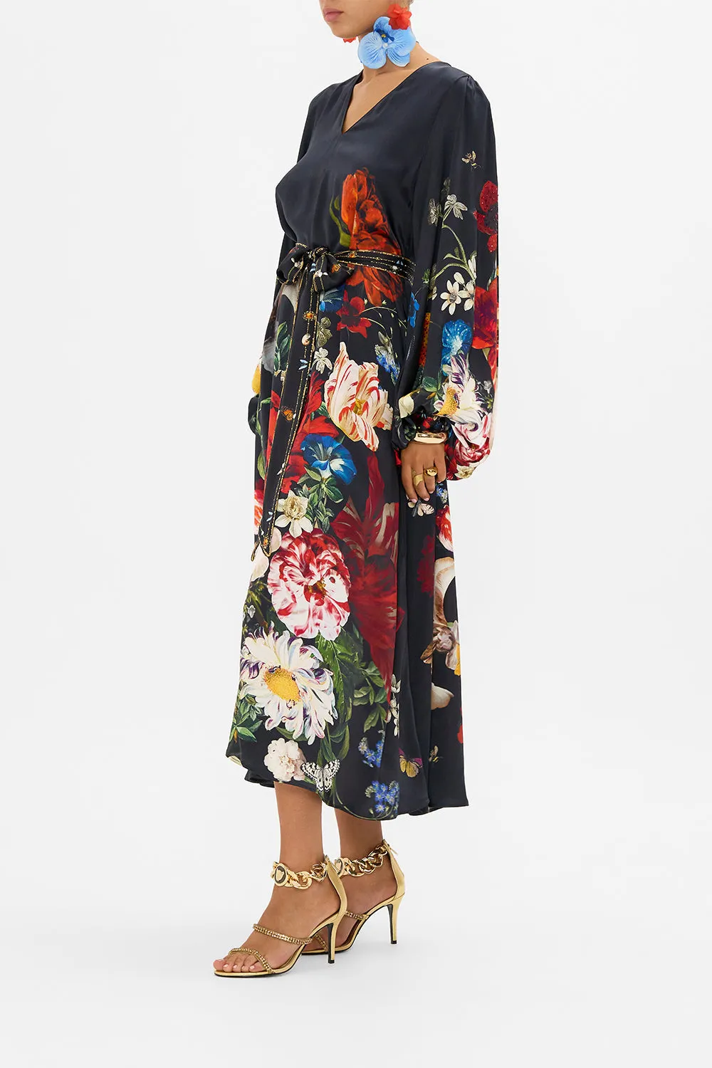 BLOUSON SLEEVE TRAPEZE DRESS A STILL LIFE sold by Camilla product image thumbnail 4