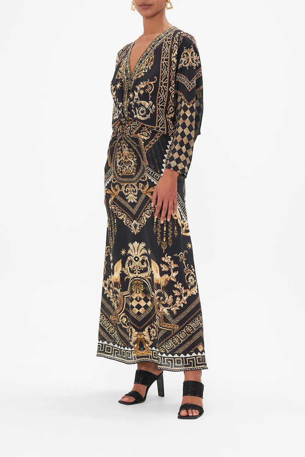 TWIST FRONT BATWING DRESS DUOMO DYNASTY sold by Camilla product image thumbnail 4