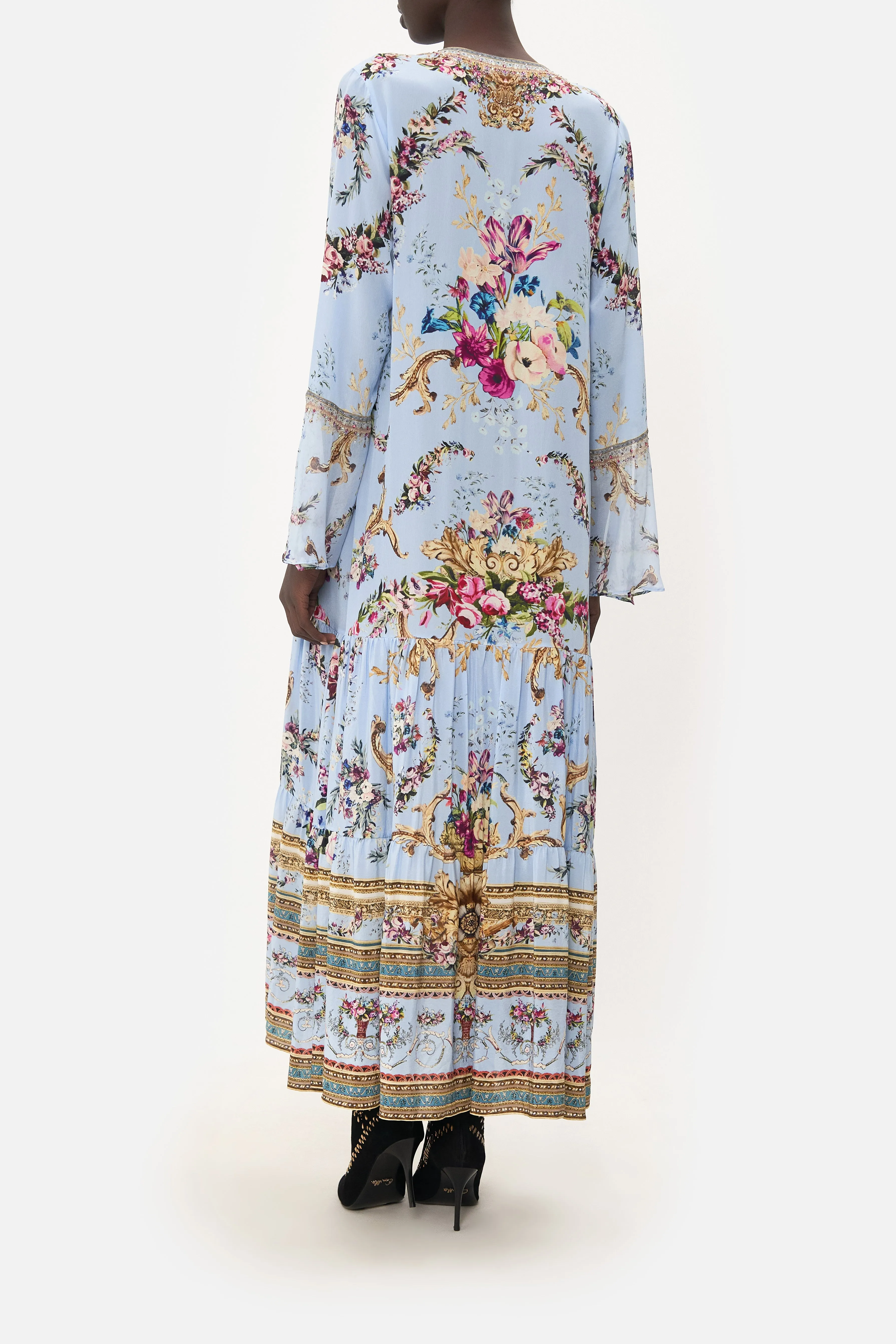 LACE UP DRESS WITH TIERED HEM FLORAFUL sold by Camilla product image thumbnail 2