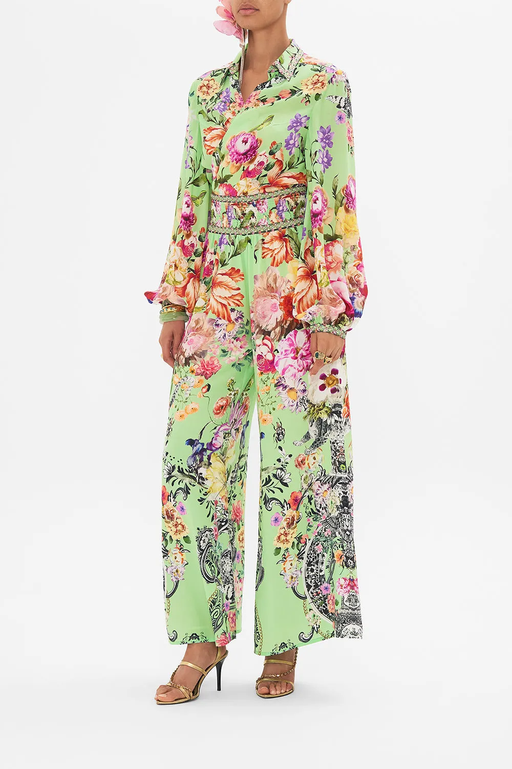 SHIRRED WAIST PANT PORCELAIN DREAM sold by Camilla product image thumbnail 4