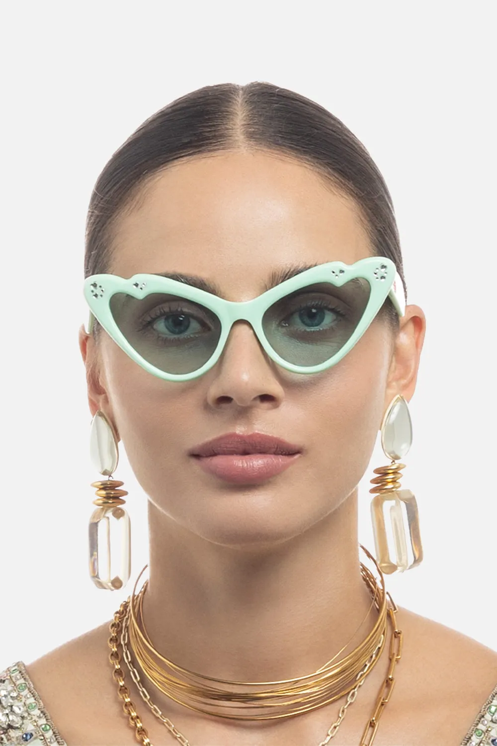FLUTTERBY SUNGLASSES MINT sold by Camilla product image thumbnail 4